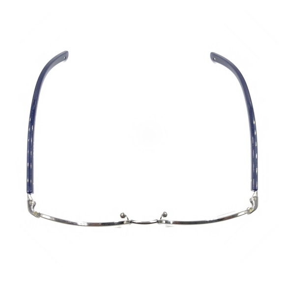 Prada VPR 65L 5AV-1O1 Gunmetal Silver Blue Eyeglasses Frames 55-16 140 Italy - Picture 3 of 12